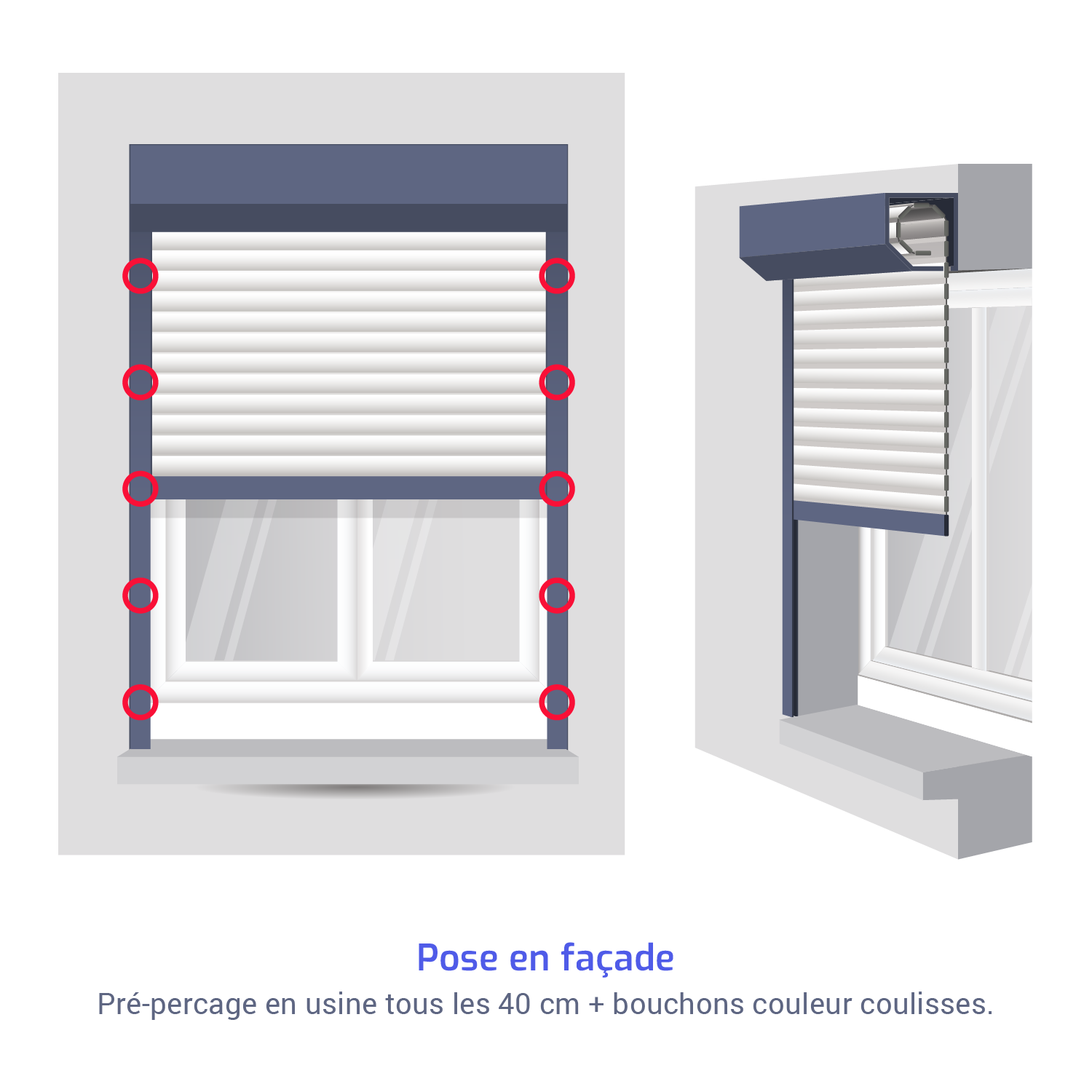 llustration-pre-percage-pose-volet-roulant-en-facade
